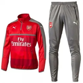 Arsenal FC TechnicaL 16/17 Home Training Red and Grey Tracksuits