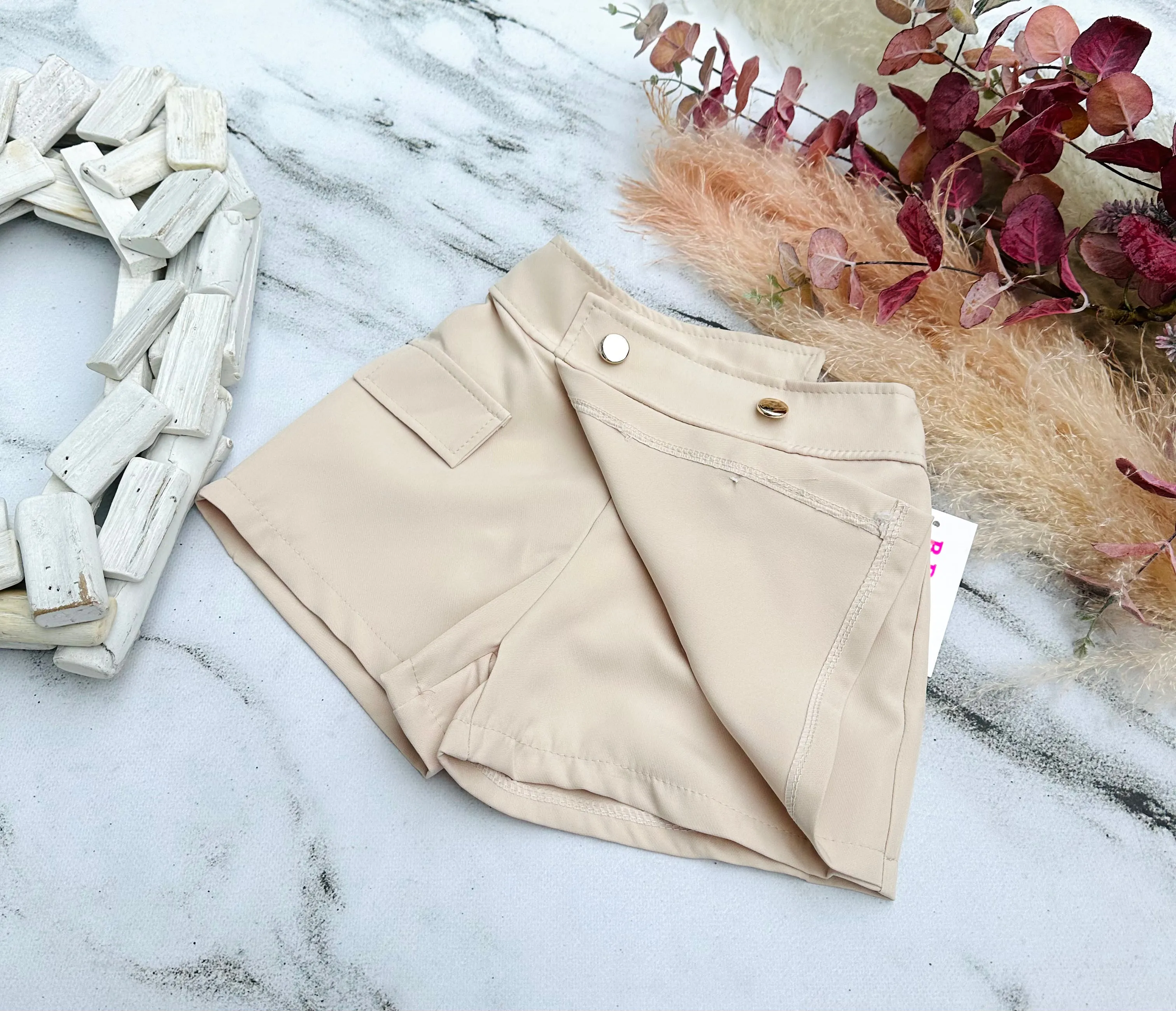 Beige skorts