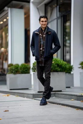 Brabion Men's Navy Blue Waterproof Coat