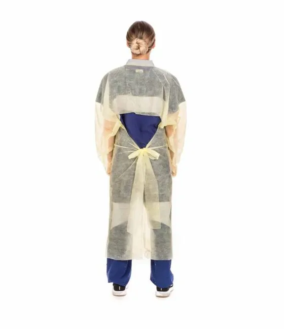 Cardinal Health Over The Head Spunbond Protective Gown, Yellow