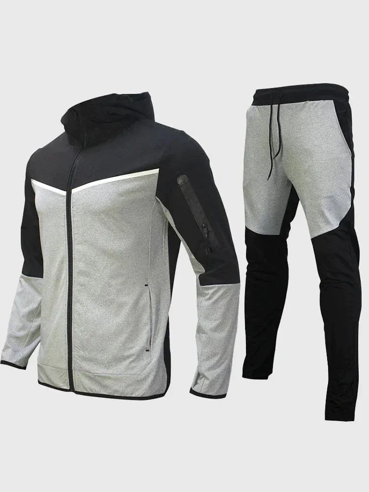 Casual Zipper Tracksuits Set
