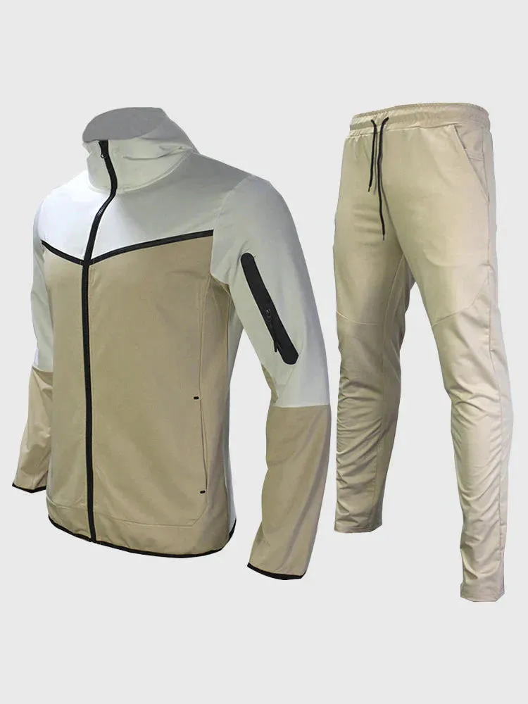 Casual Zipper Tracksuits Set
