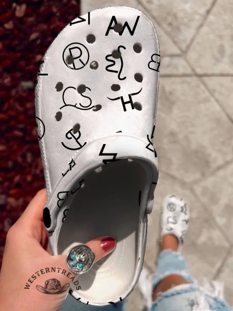 Cattle Brands Holey Clogs