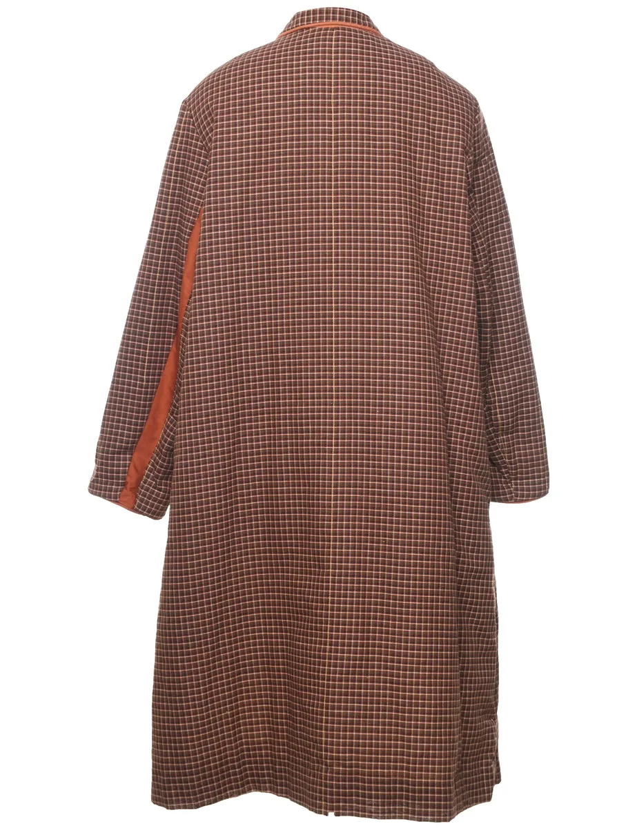 Checked Coat - XL