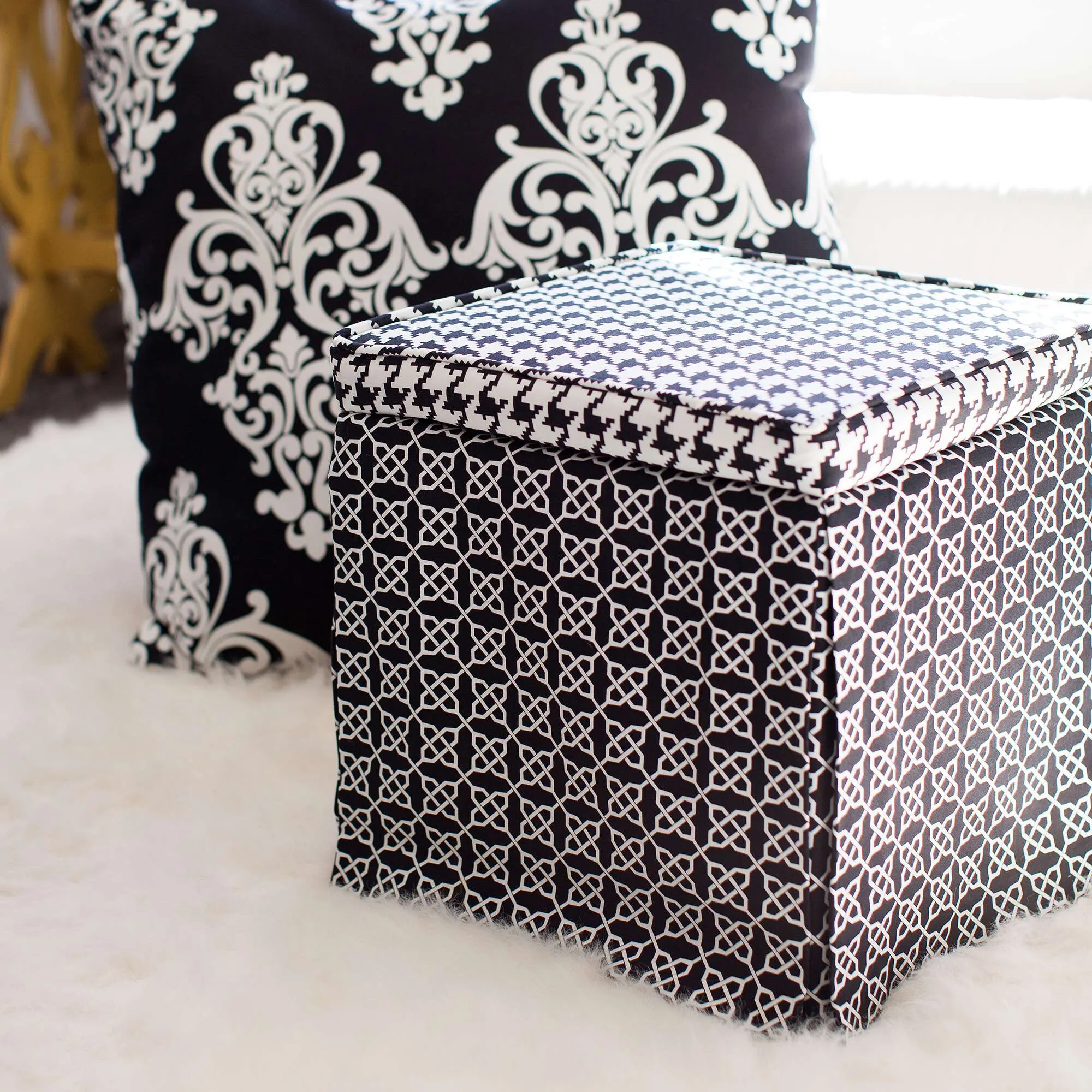 Coats & Clark Sewing Square Ottoman From Vicki Payne