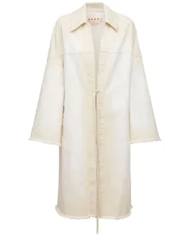 Cream Denim Coat