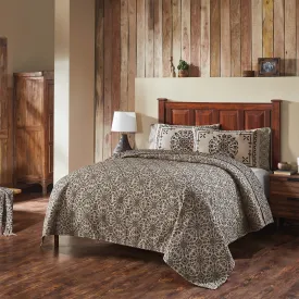 Custom House Black Tan Jacquard Coverlet Collection