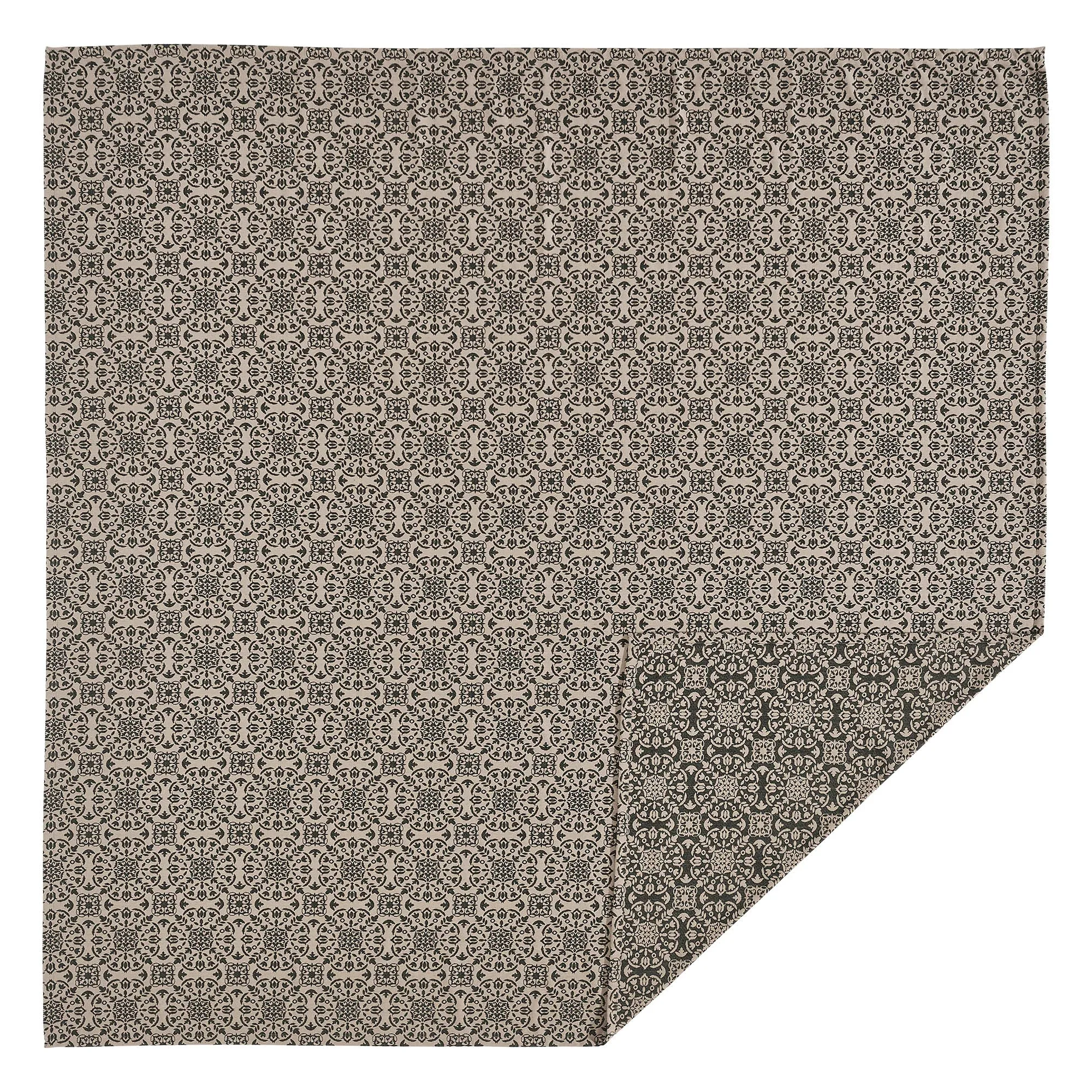 Custom House Black Tan Jacquard Coverlet Collection