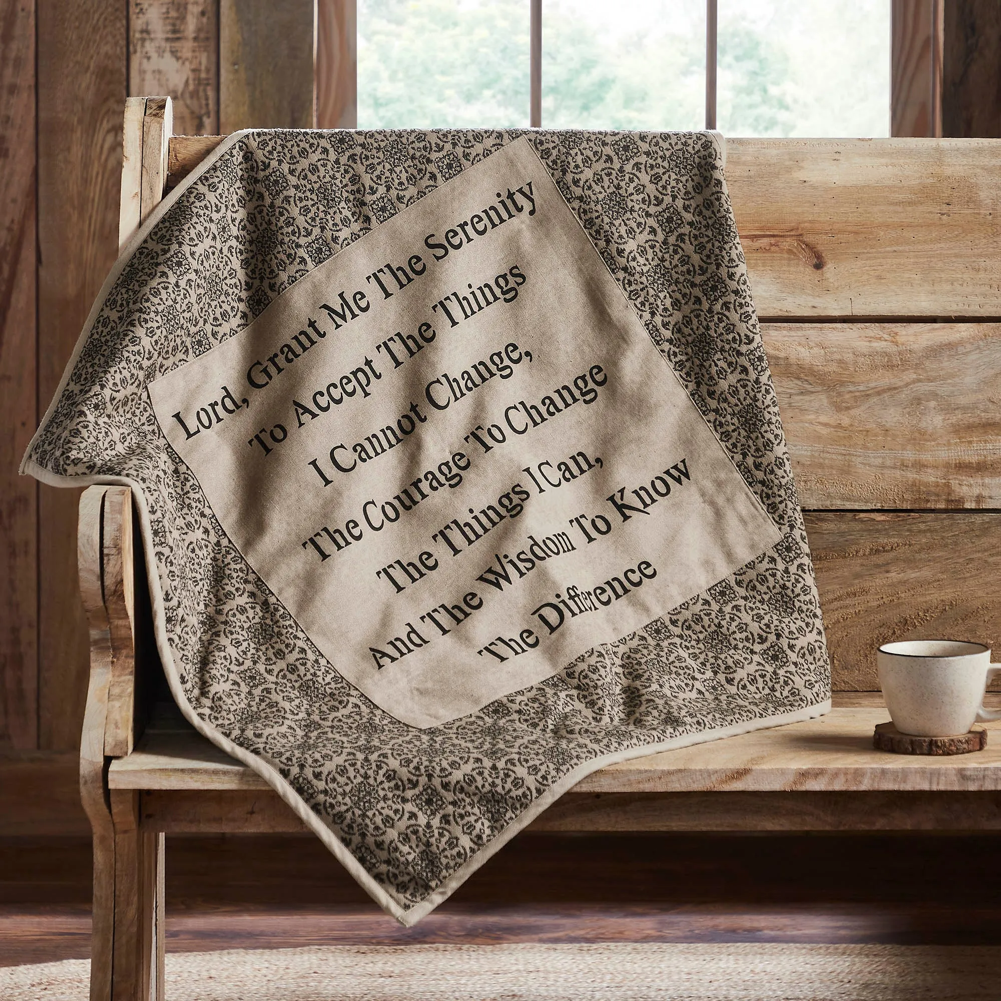 Custom House Black Tan Jacquard Coverlet Collection