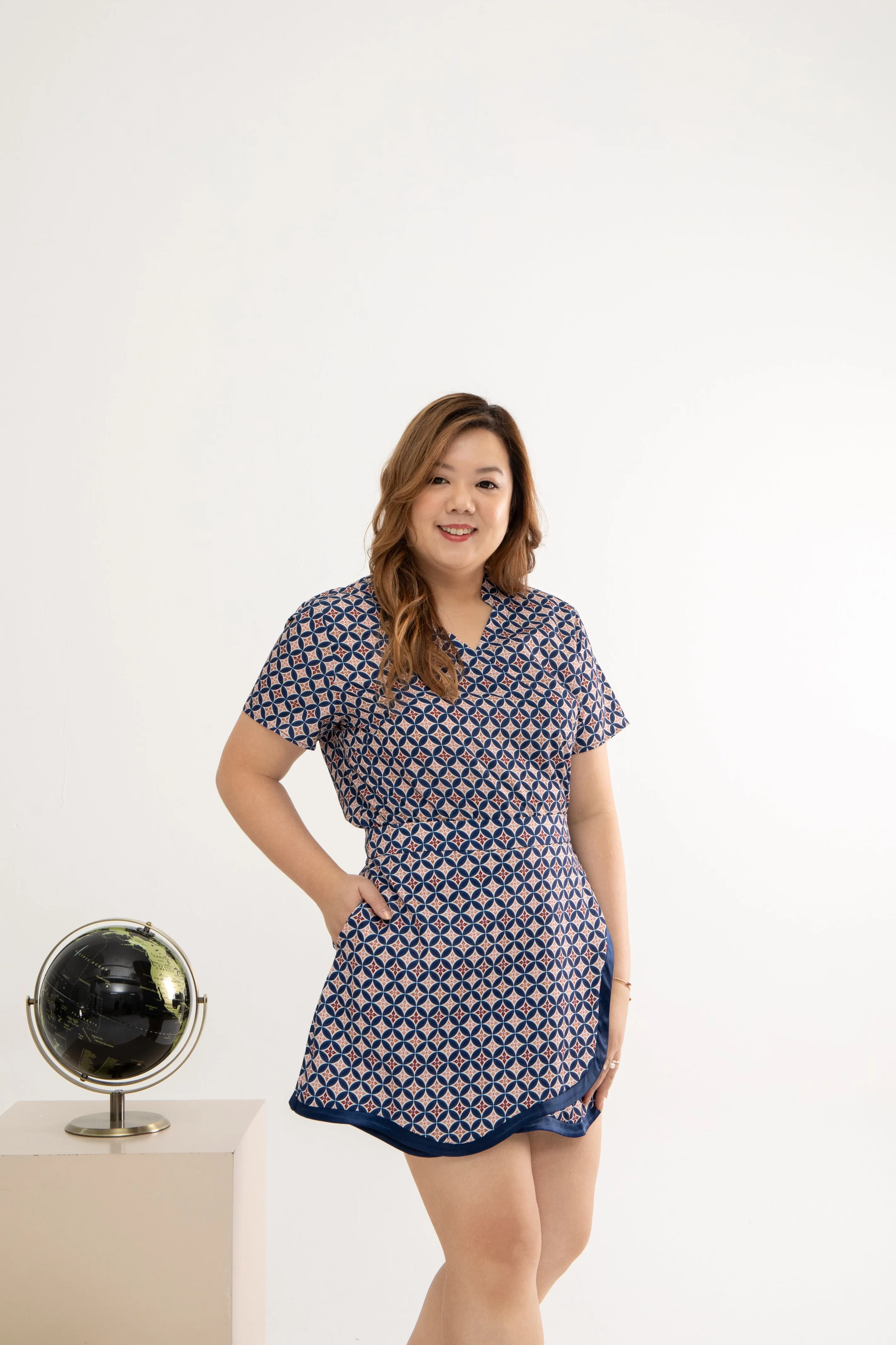 Édition Limitée Print Scallop Hem Skorts (Peranakan)