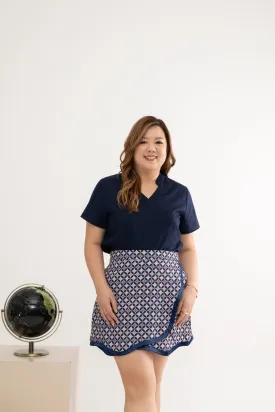 Édition Limitée Print Scallop Hem Skorts (Peranakan)