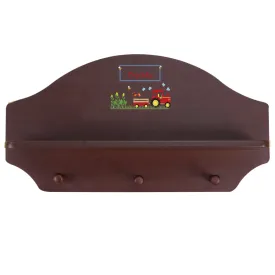 Espresso 3 Peg Wall Shelf - Red Tractor