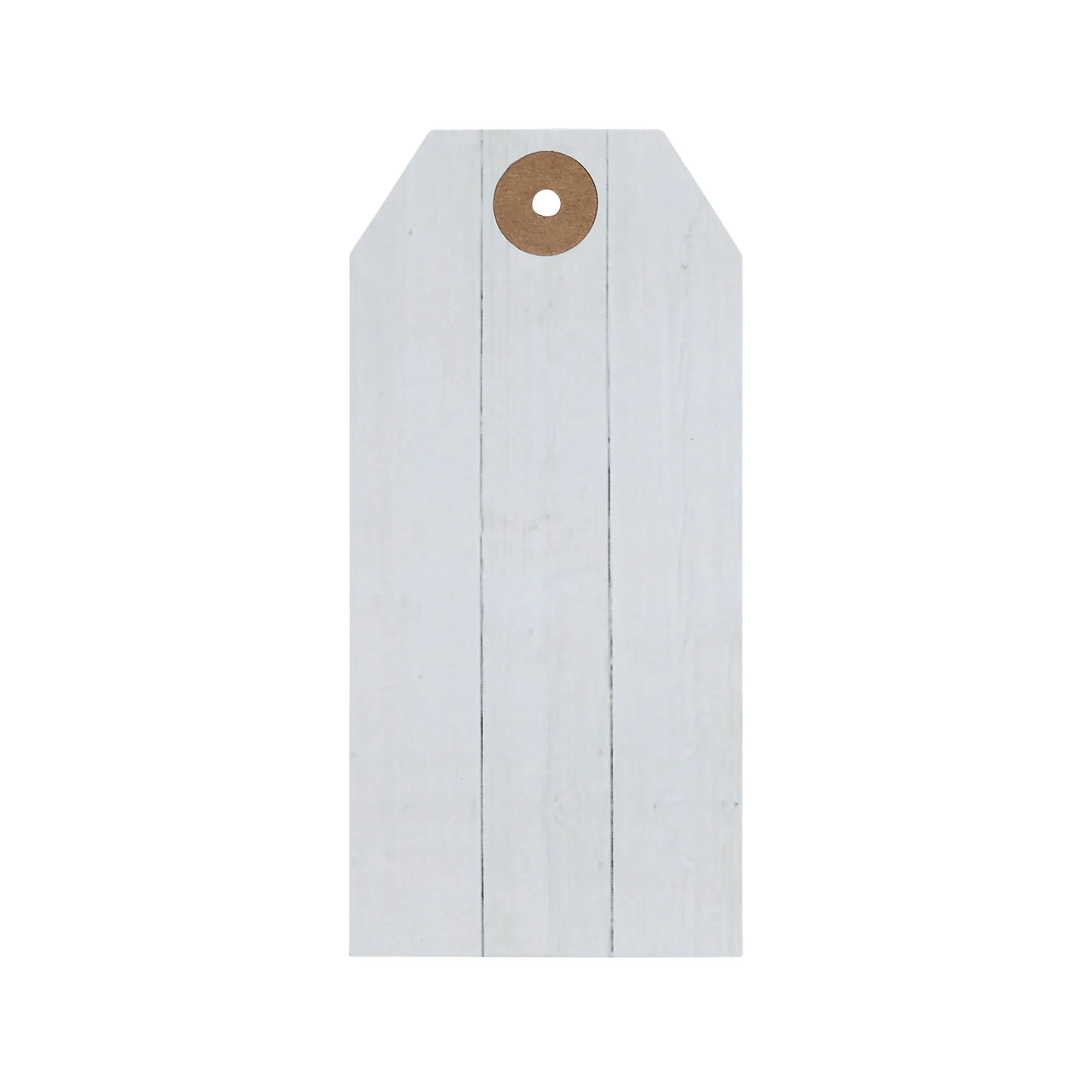 Faceted Barn Star Barnwood Paper Tag Barn Red 4.75x2.25 w/ Twine Set of 50