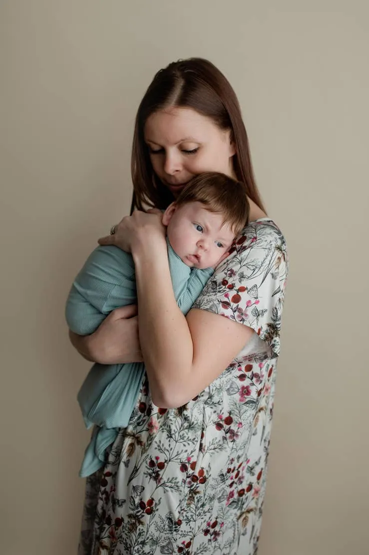 Floral Mommy Labor and Delivery/ Nursing Gown
