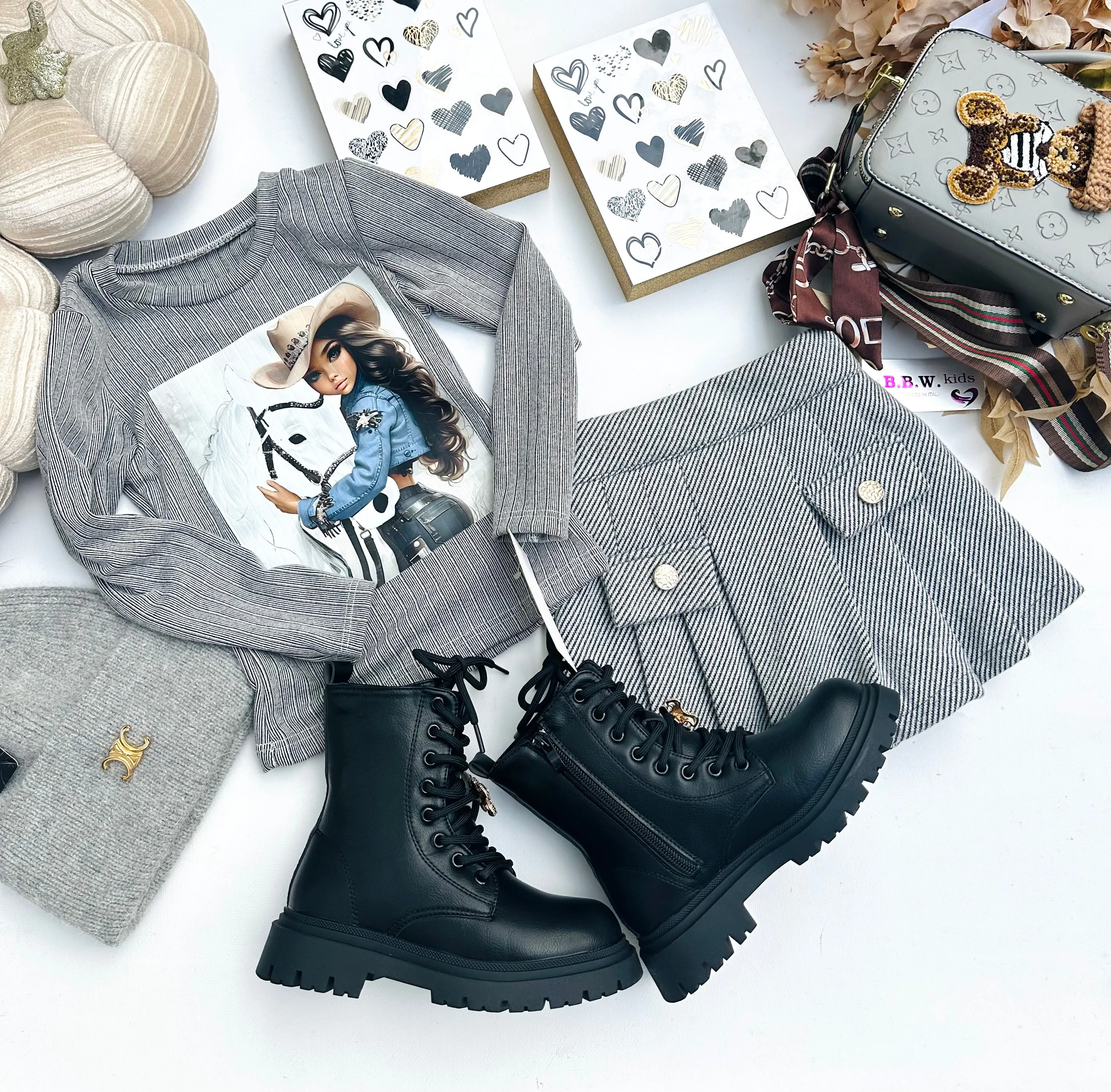 Grey skorts