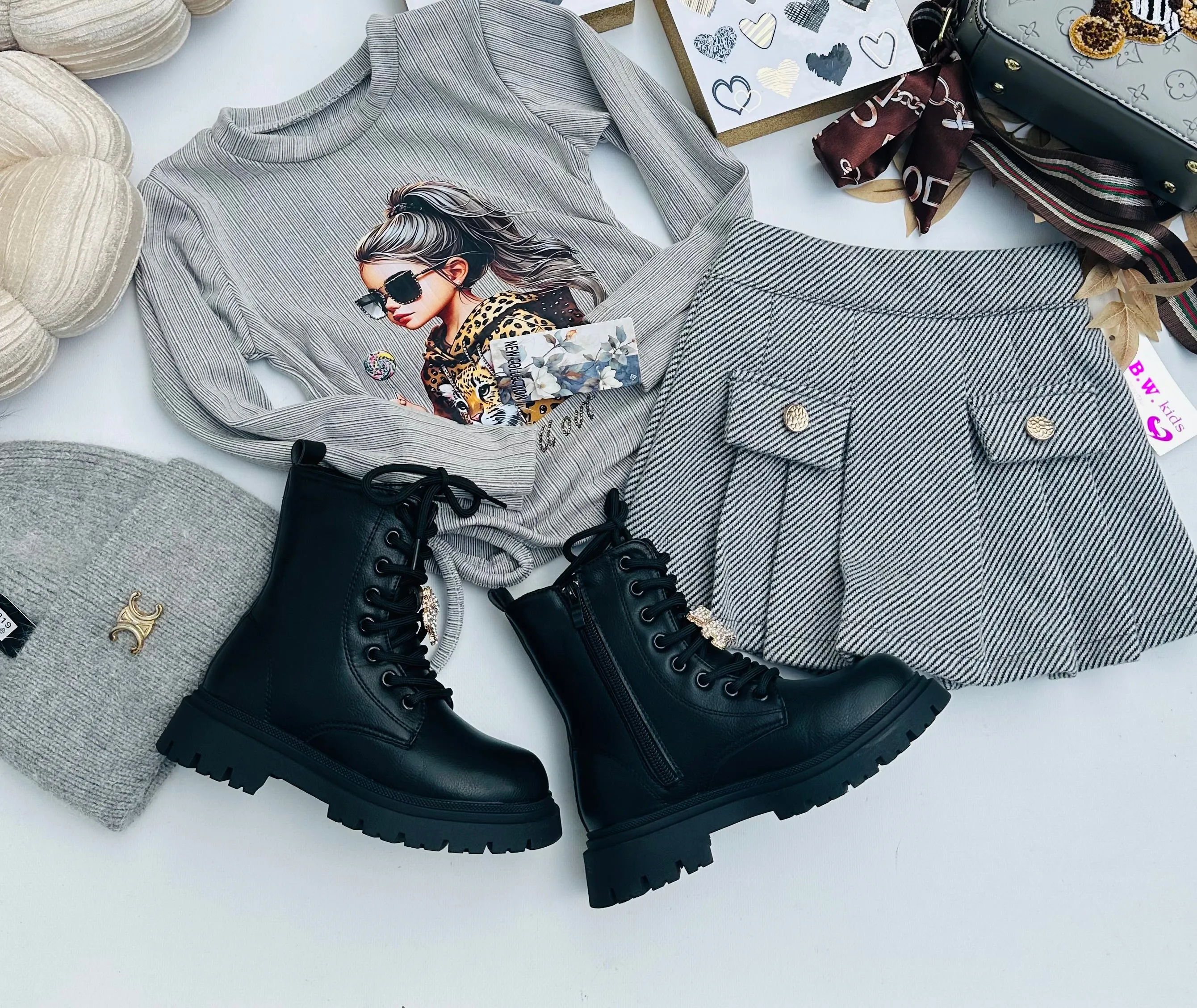 Grey skorts