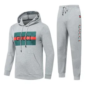 Gu Quality Ash Front Design Cotton Tracksuits