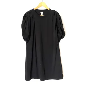 H&M Black Puff Sleeve Dress- Size L