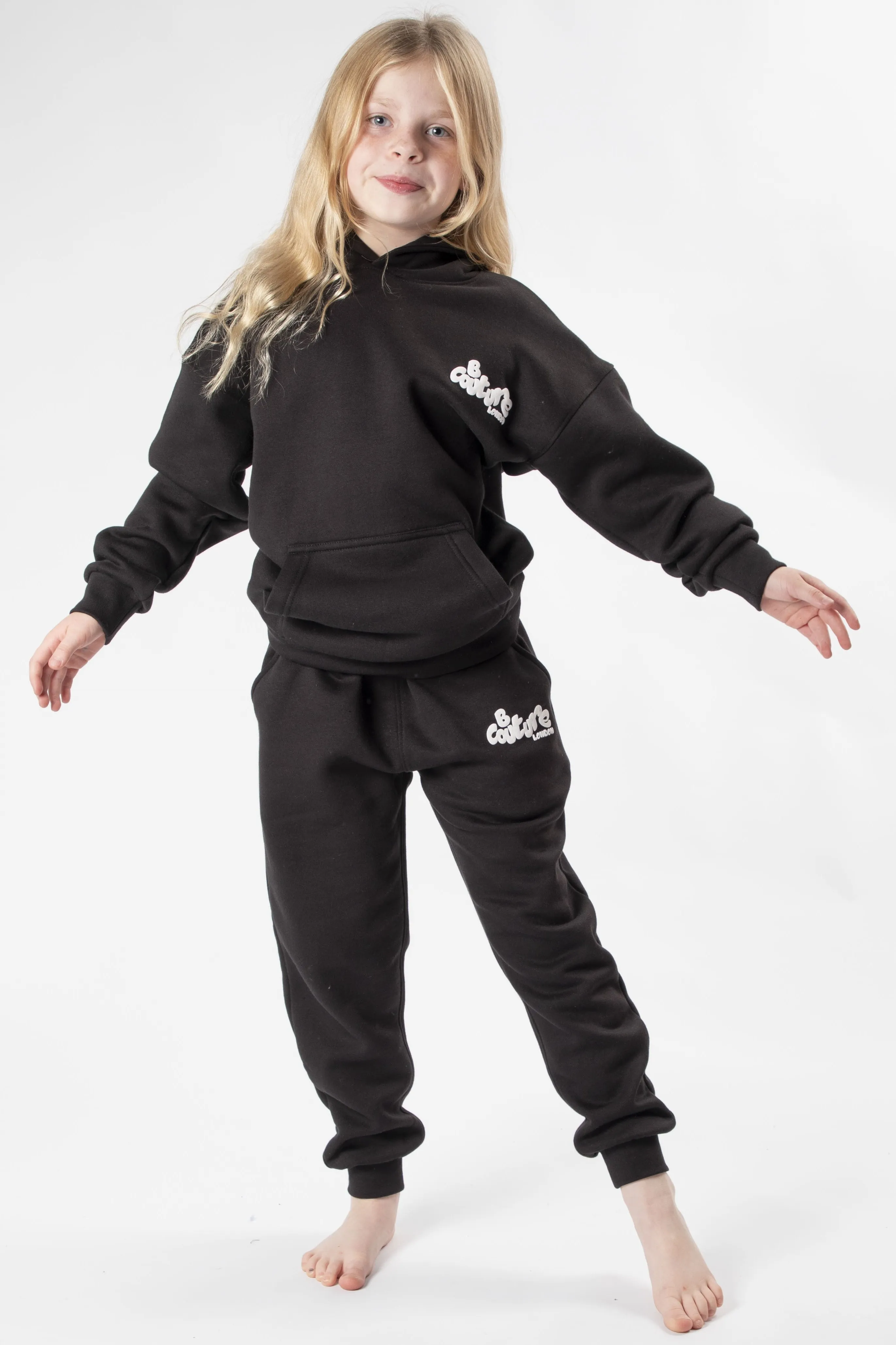 Harrington Girls Tracksuit - Black
