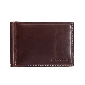 Jekyll & Hide Leather Money Clip Wallet - Coffee