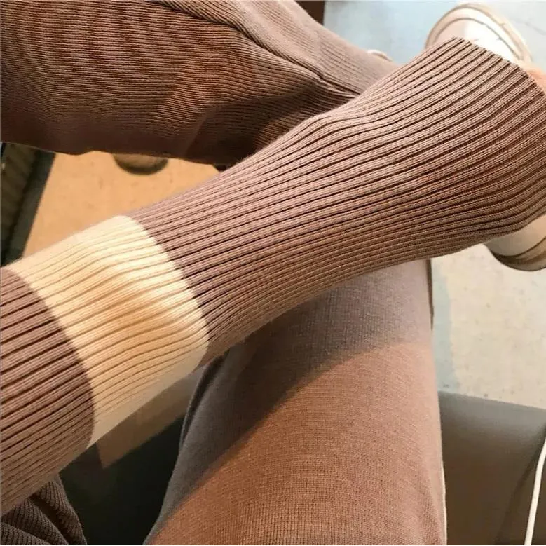 Knitting Tracksuits Two Piece Sets