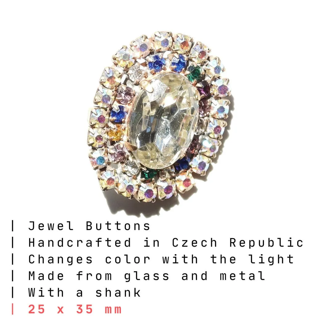 Large Jewel Button Embellishment