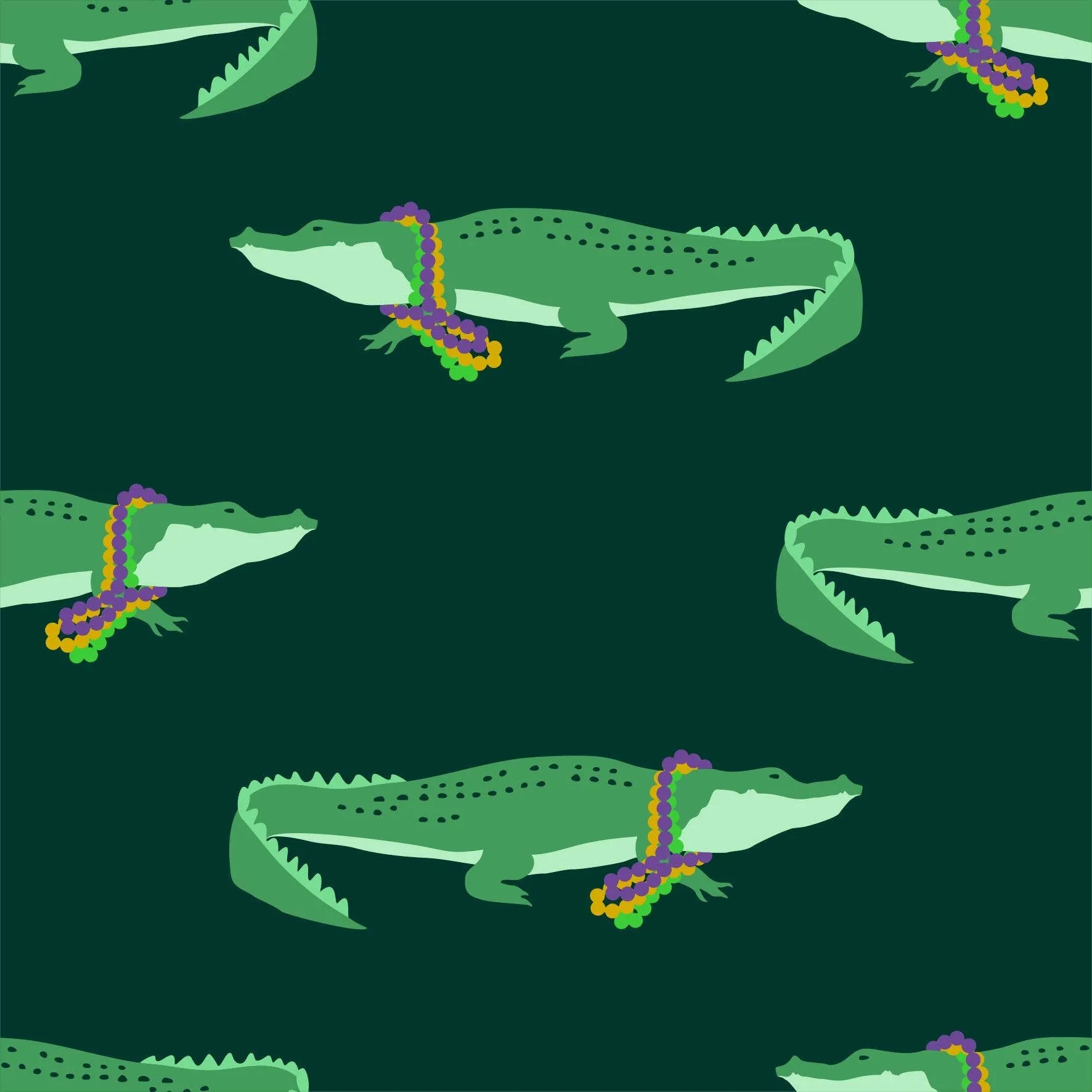 Mardi Gator Bamboo Knotted Gown