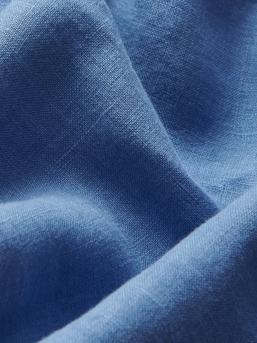 Men's Deep Blue Randall Linen Trousers