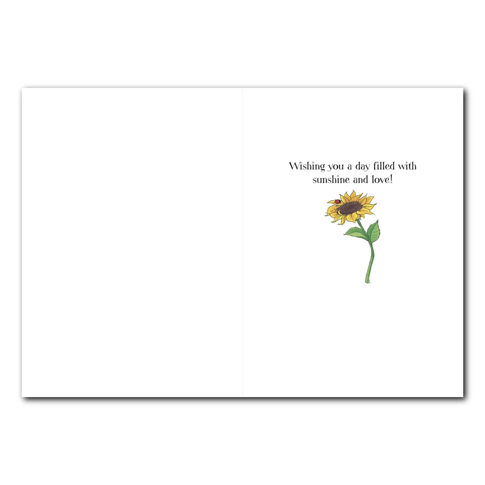 Ollie Sunflower Birthday Greeting Card