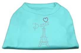 Paris Rhinestone Shirts Aqua M (12)