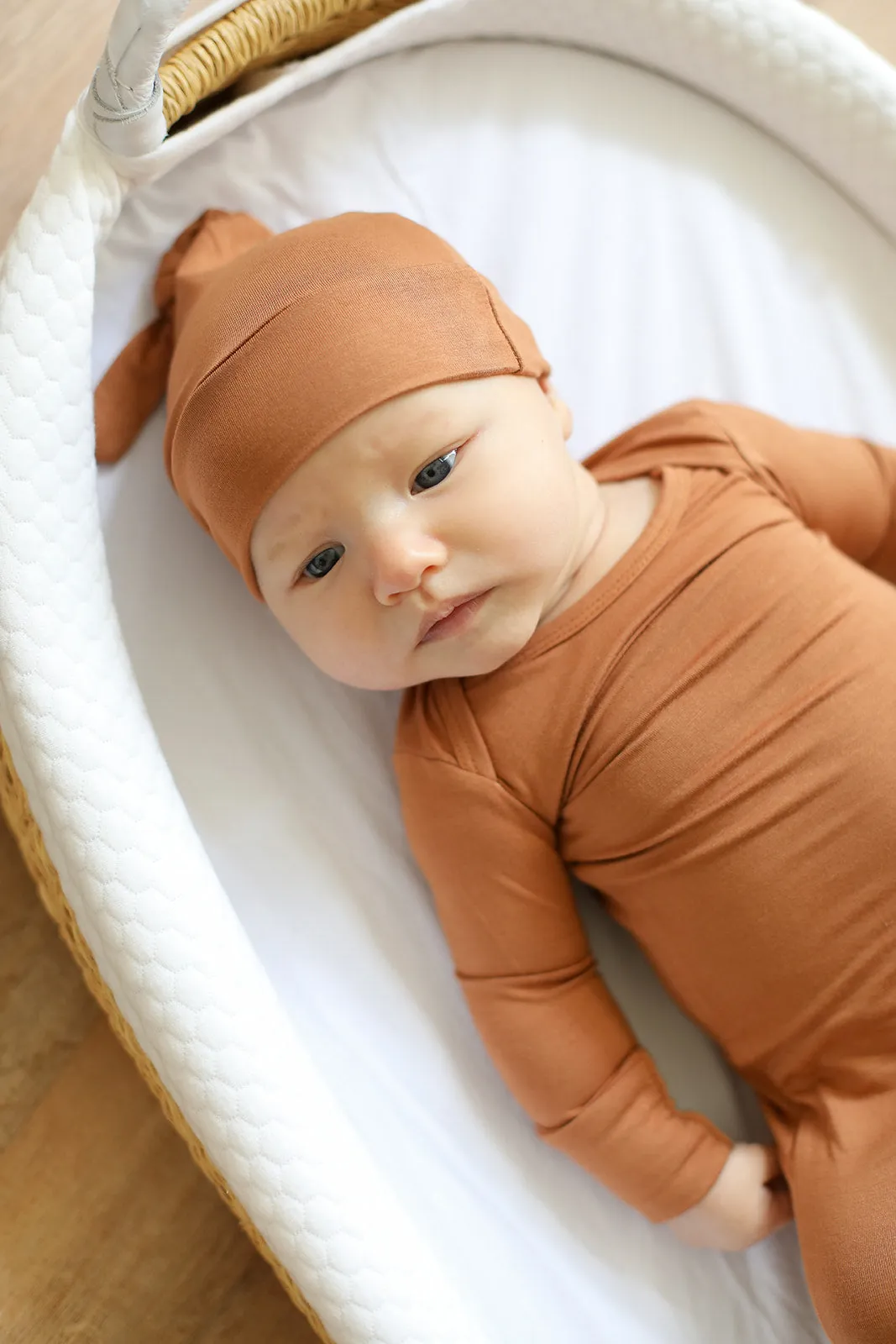 Pecan Solid Bamboo Knotted Gown