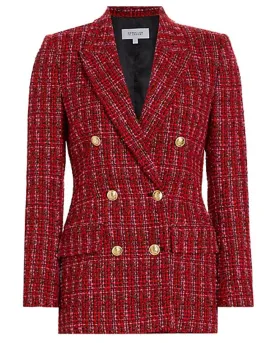 Red Multi Walter Double Breasted Jacket