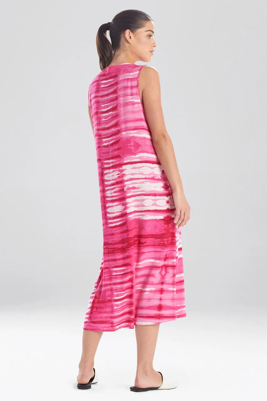 Shibori Challis Gown