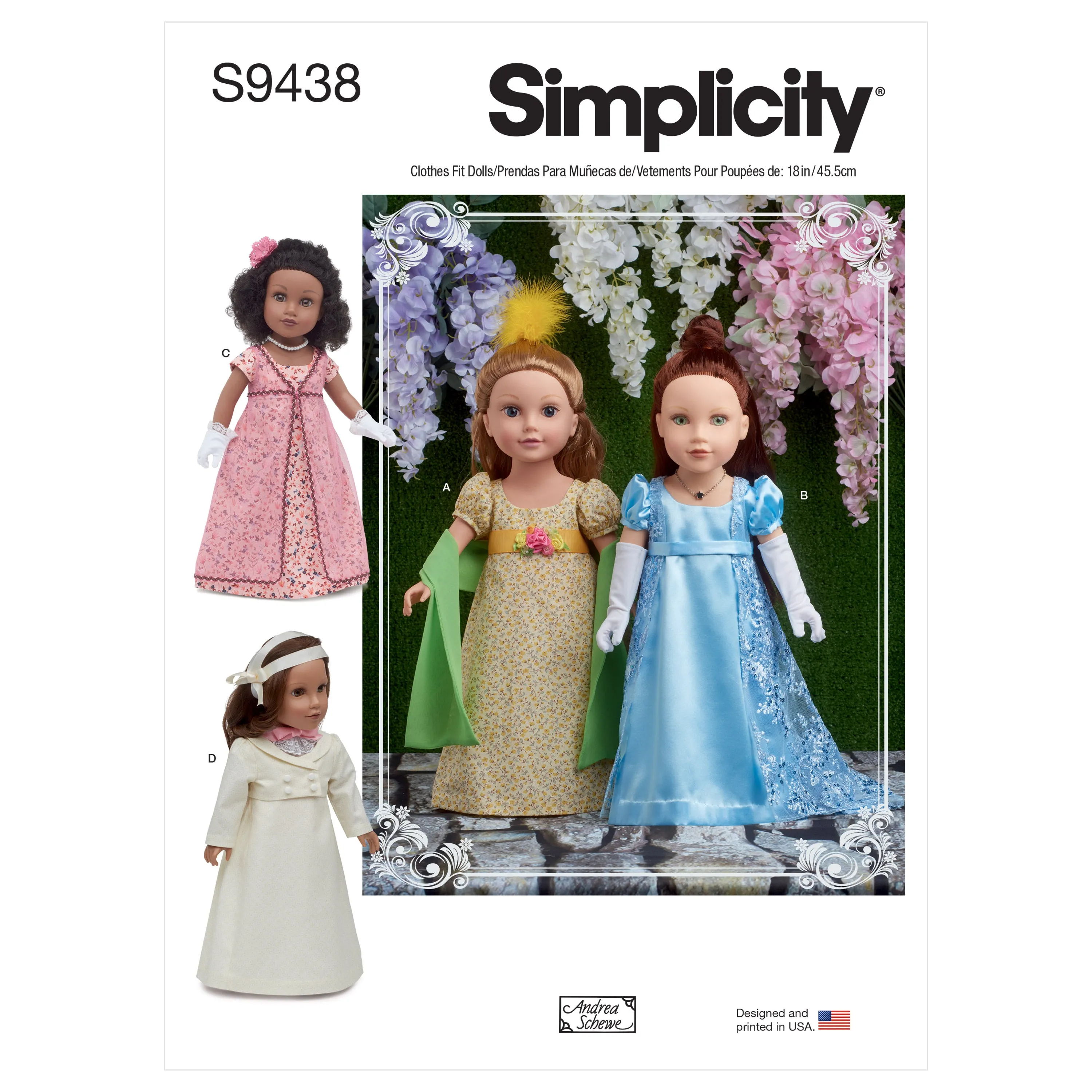 Simplicity Sewing Pattern 9438 18 inch Doll Clothes