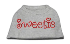 Sweetie Rhinestone Shirts Grey Xxl (18)