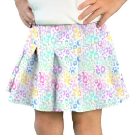 Tennis Skort in Pastel Leopard