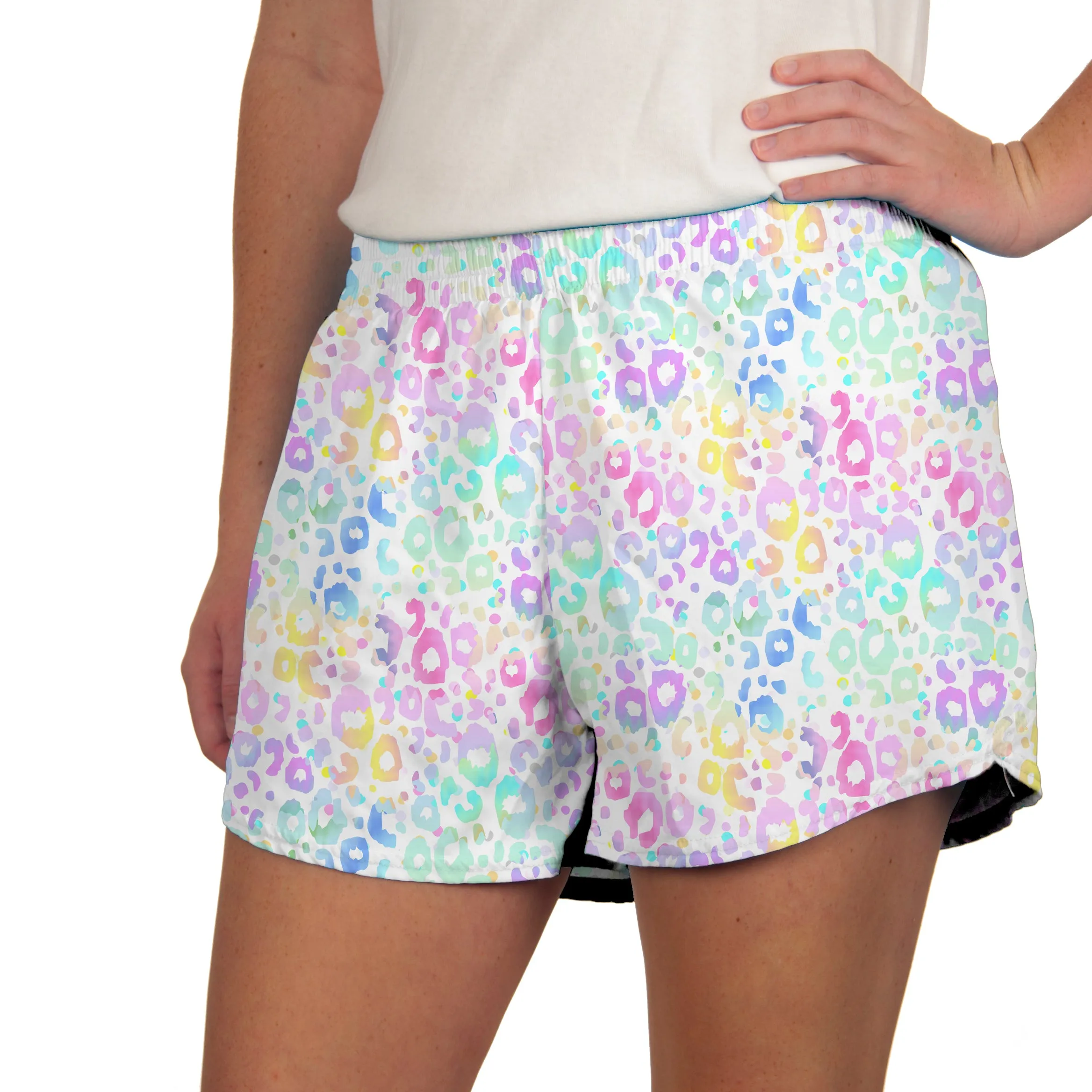 Tennis Skort in Pastel Leopard
