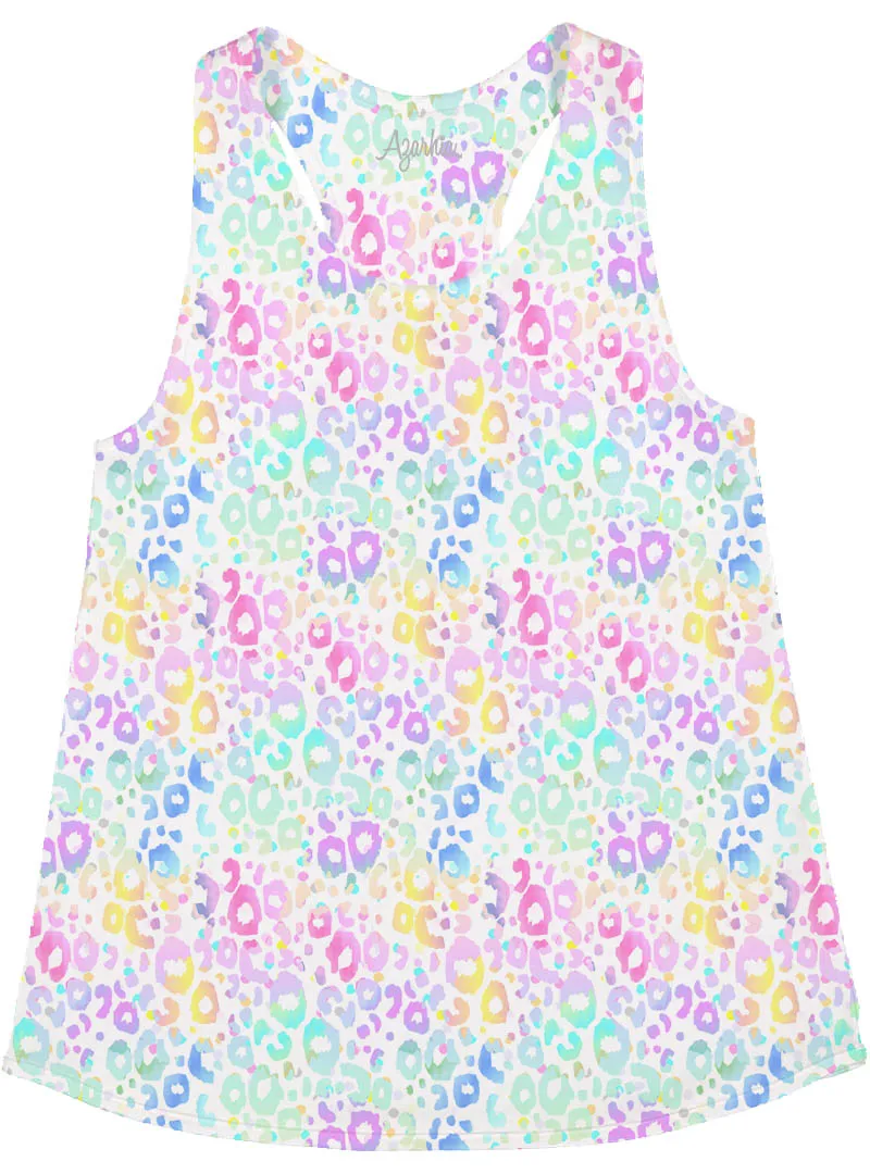 Tennis Skort in Pastel Leopard