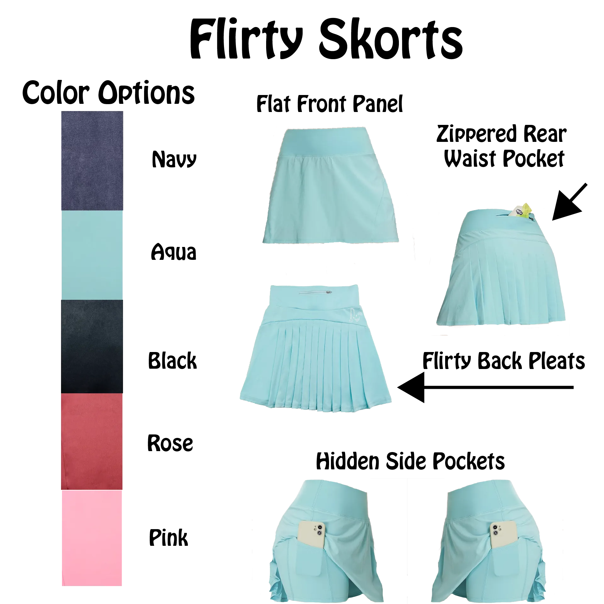 Turkey Paddle | Women's Flirty Pickleball Skort