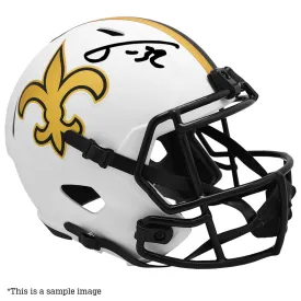 Tyrann Mathieu Autographed Saints Lunar White Replica Full Size Helmet