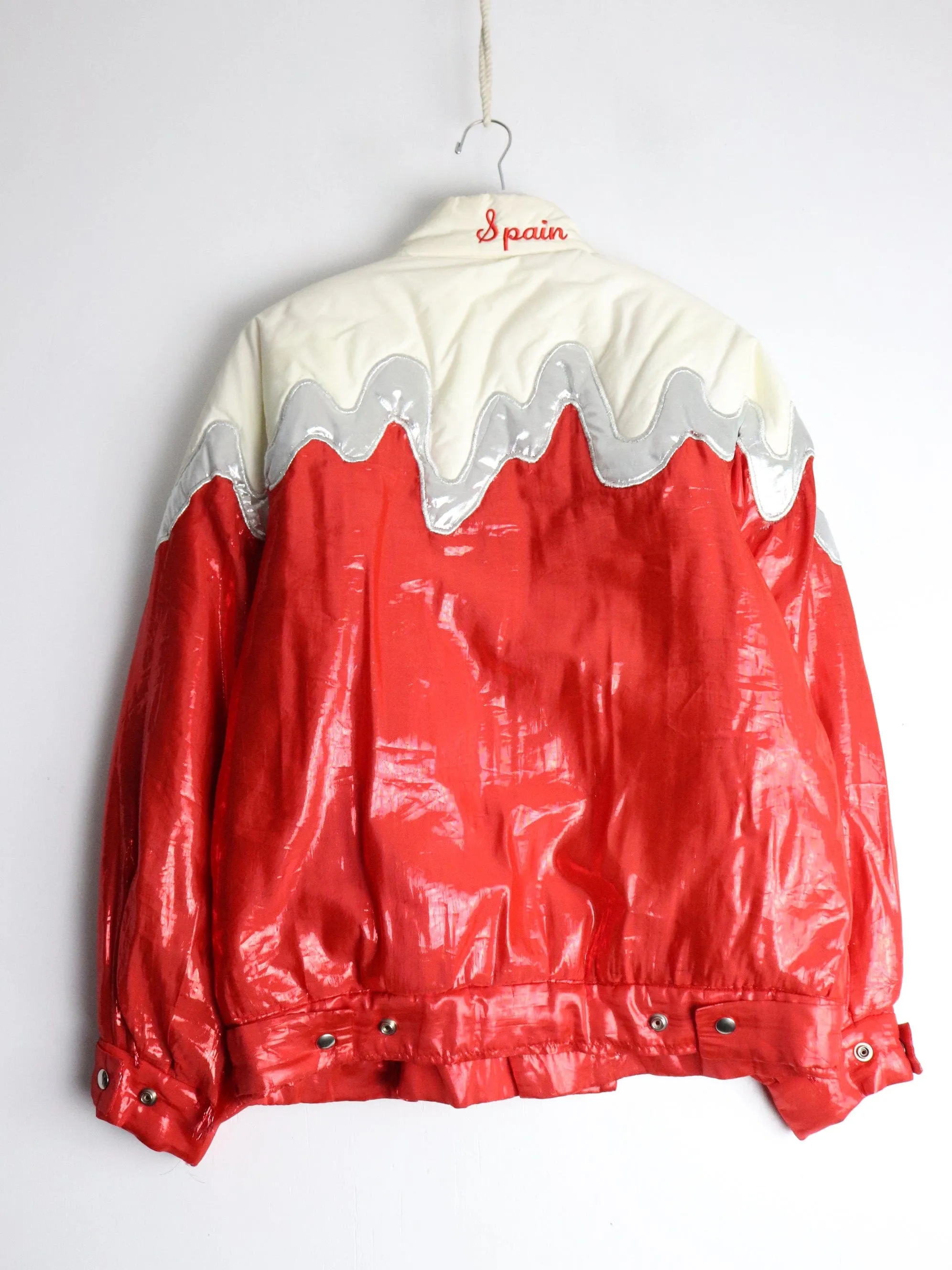 Vintage Spain 1988 Calgary Olympics Jacket Womens Medium Red