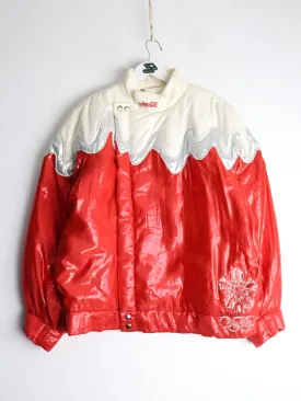 Vintage Spain 1988 Calgary Olympics Jacket Womens Medium Red