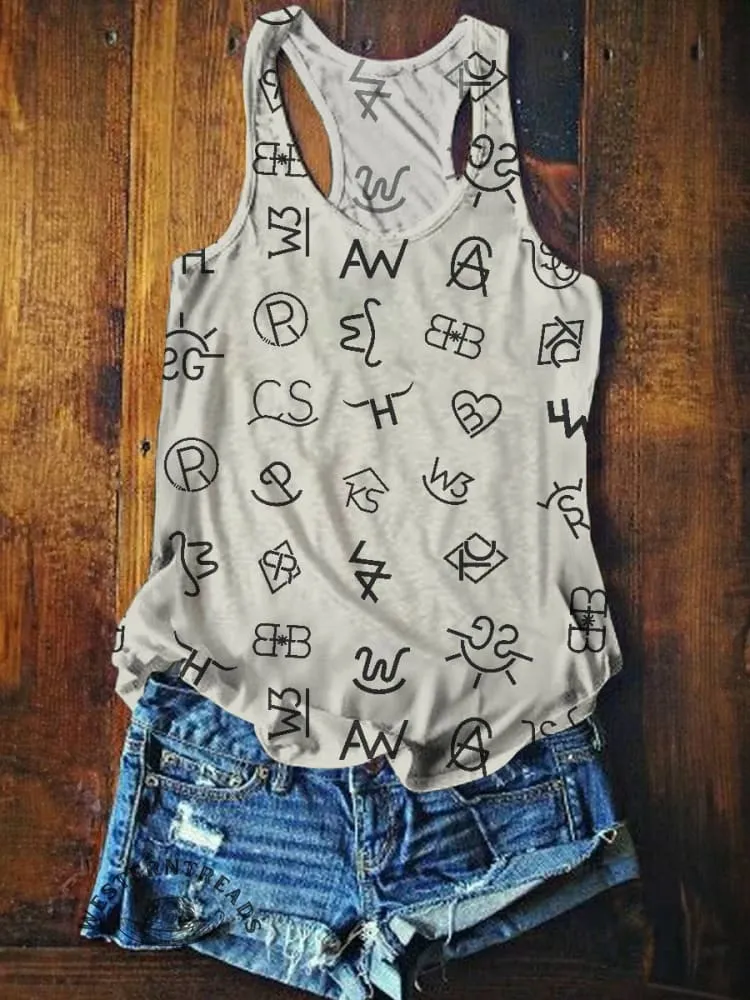 Women's Cattle Brands Tank Top