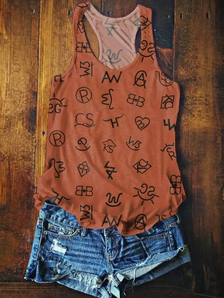 Women's Cattle Brands Tank Top