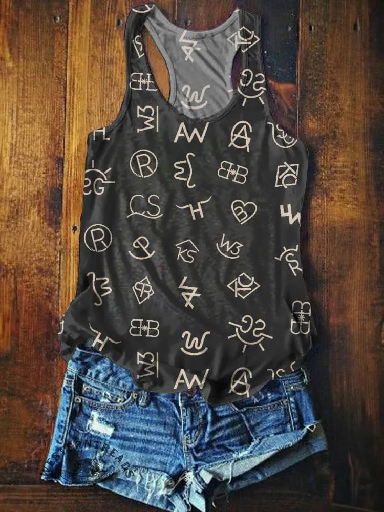 Women's Cattle Brands Tank Top